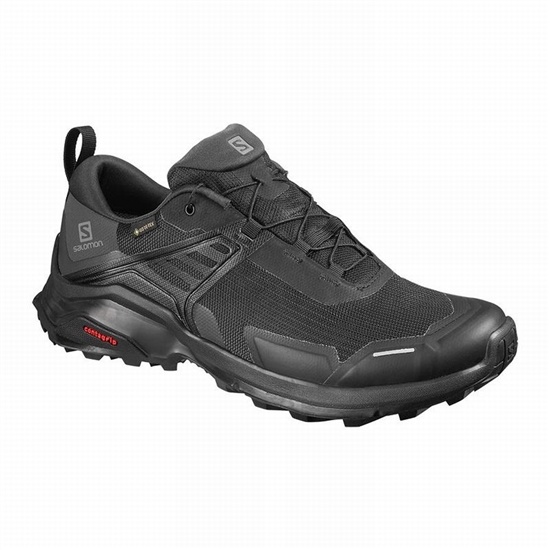 Salomon X Raise Gore-tex Men's Hiking Shoes Black | YEAL90638