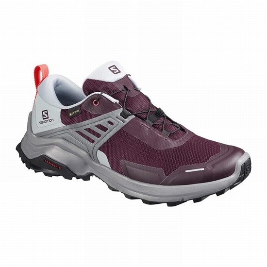 Salomon X Raise Gore-tex Women's Hiking Shoes Burgundy | LNWE23084