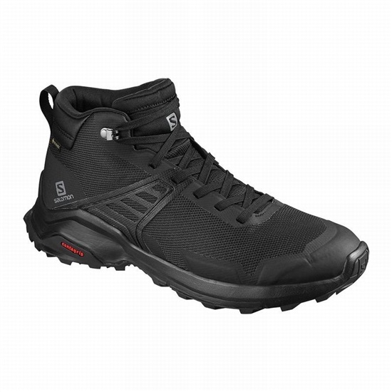 Salomon X Raise Mid Gore-tex Men's Hiking Shoes Black | NEWO51730