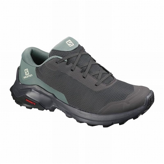 Salomon X Reveal Women's Hiking Shoes Dark Grey / Green | EKHI75032