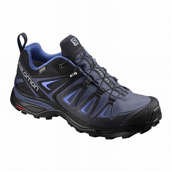 Salomon X Ultra 3 Gore-tex Women's Hiking Shoes Blue / Black | LXBI24758