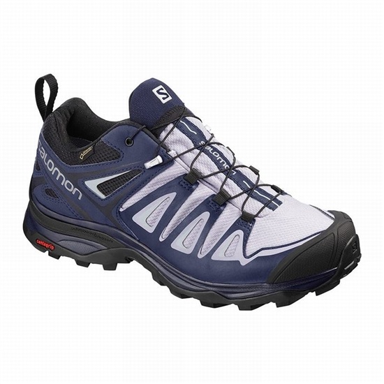 Salomon X Ultra 3 Gore-tex Women's Hiking Shoes Lavender / Blue | YHVI37849
