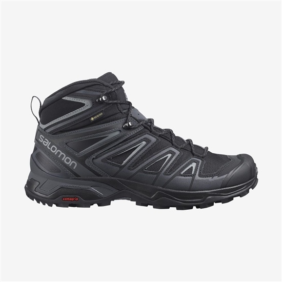 Salomon X Ultra 3 Mid Gore-tex Men's Hiking Boots Black | COUI95603