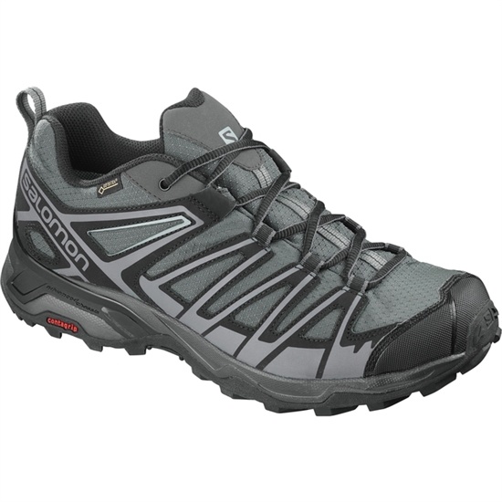 Salomon X Ultra 3 Prime Gtx Men's Hiking Shoes Silver / Black | YBHT81970