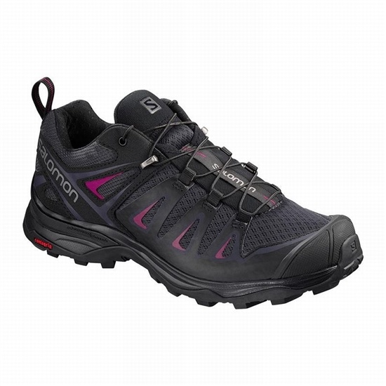 Salomon X Ultra 3 Women's Hiking Shoes Deep Grey / Black | KJLD78245