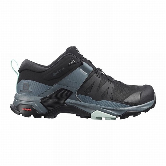 Salomon X Ultra 4 Gore-tex Women's Hiking Shoes Black / Blue | IDFY61835