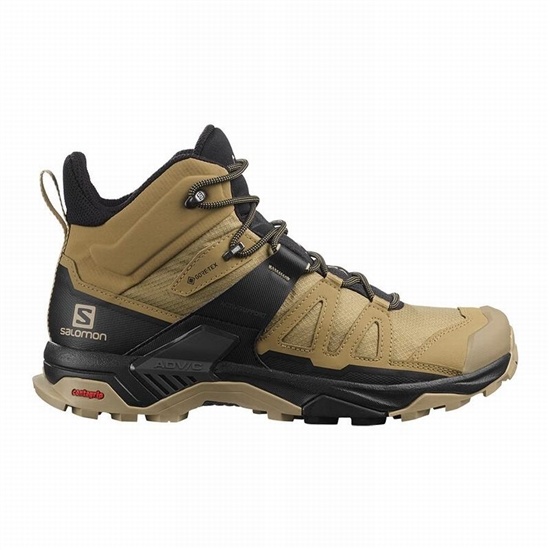Salomon X Ultra 4 Mid Gore-tex Men's Hiking Boots Brown / Black | XCYD50768