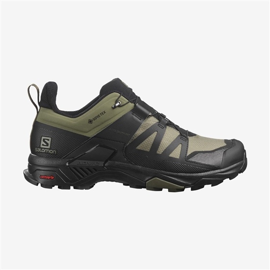Salomon X Ultra 4 Wide Gore-tex Men's Hiking Shoes Green | ZAGB08327