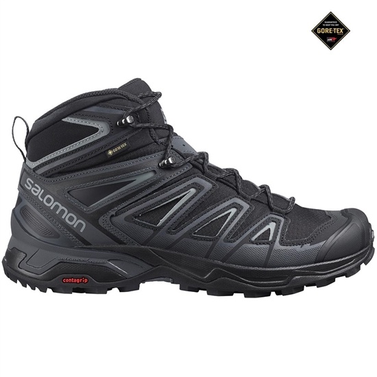 Salomon X Ultra Mid 3 Gtx Men's Hiking Boots Black | XPOQ47235