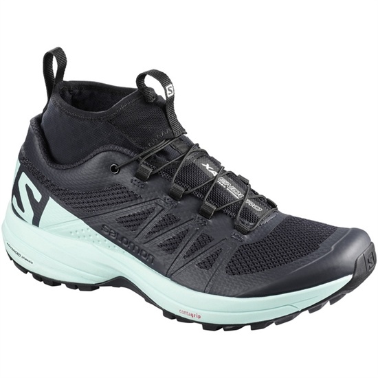 Salomon Xa Enduro W Women's Trail Running Shoes Black / Light Blue | GKVD47962
