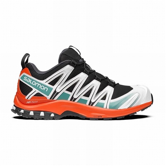 Salomon Xa Pro 3d Men's Trail Running Shoes Black / Red Orange | PBFA01398