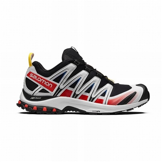 Salomon Xa Pro 3d Racing Men's Trail Running Shoes Black / White | XVTD64723