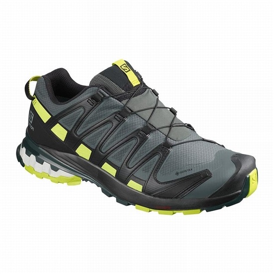 Salomon Xa Pro 3d V8 Gore-tex Men's Trail Running Shoes Black / Light Green | VUON54908