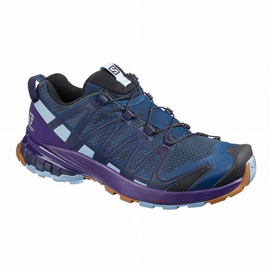Salomon Xa Pro 3d V8 Women's Trail Running Shoes Navy / Purple Indigo | FMUL86237