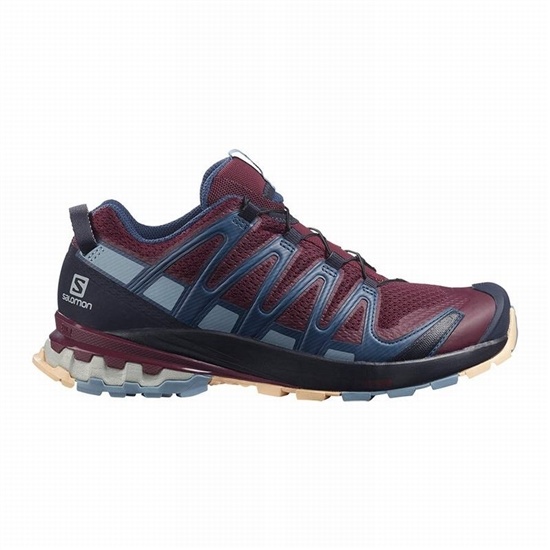 Salomon Xa Pro 3d V8 Women's Trail Running Shoes Burgundy / Blue | MTEZ62831