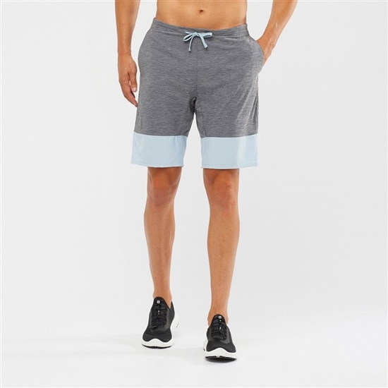 Salomon Xa Training Men's Shorts Grey / Blue | YCST30965