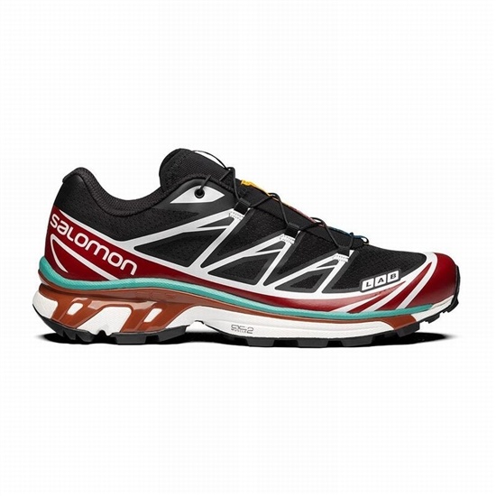 Salomon Xt-6 Men's Trail Running Shoes Black / Red | INVB79856