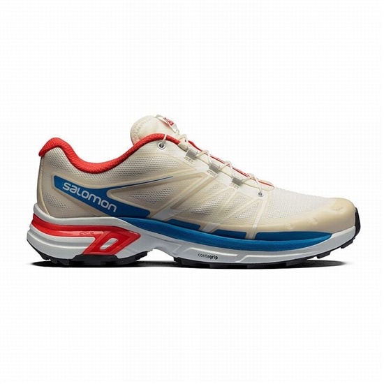 Salomon Xt-wings 2 Men's Trail Running Shoes Beige / Red | SROL65197