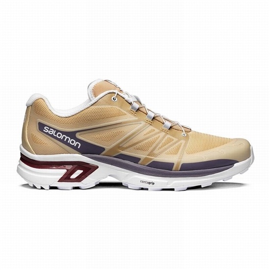 Salomon Xt-wings 2 Men's Trail Running Shoes Khaki / White | WQTI21690