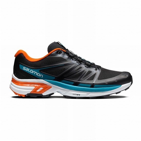 Salomon Xt-wings 2 Men's Trail Running Shoes Black / Blue | YWZG52487